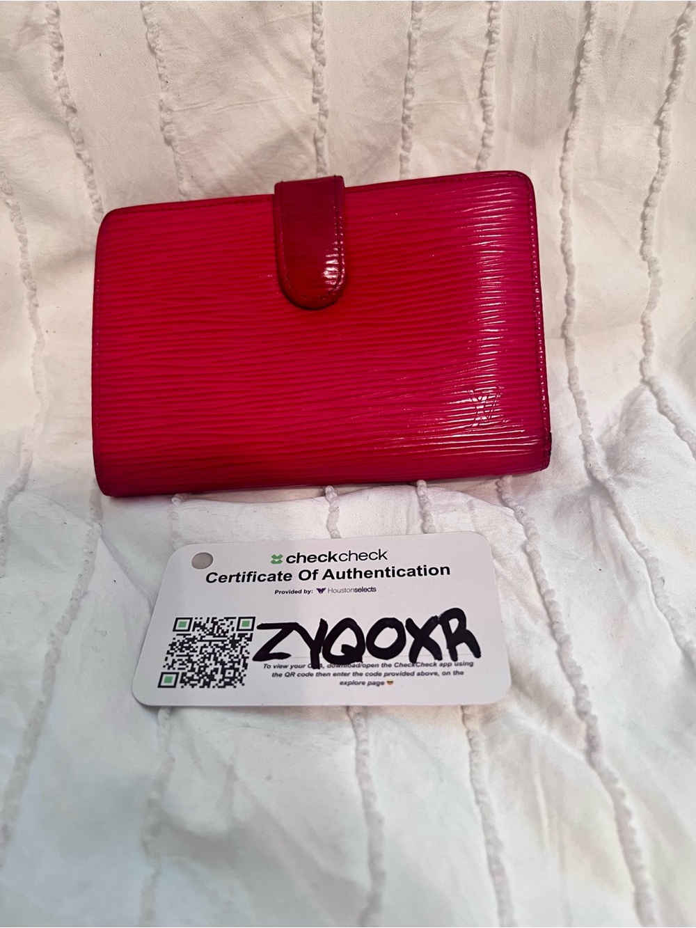 Louis Vuitton Red Epi Leather Small Kisslock Wallet